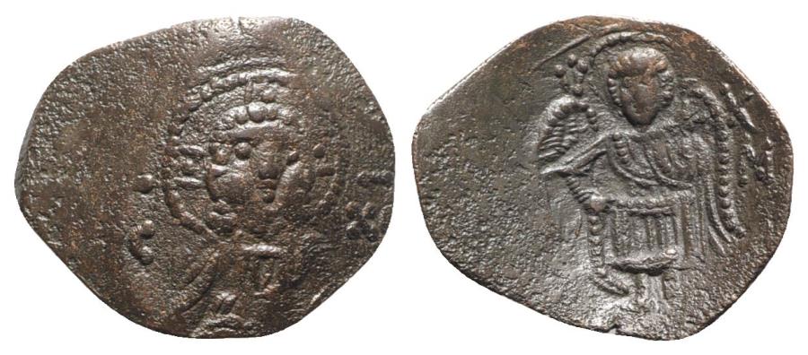 Latin Empire of Constantinople, 1204-1261. Æ Trachy. Nimbate bust