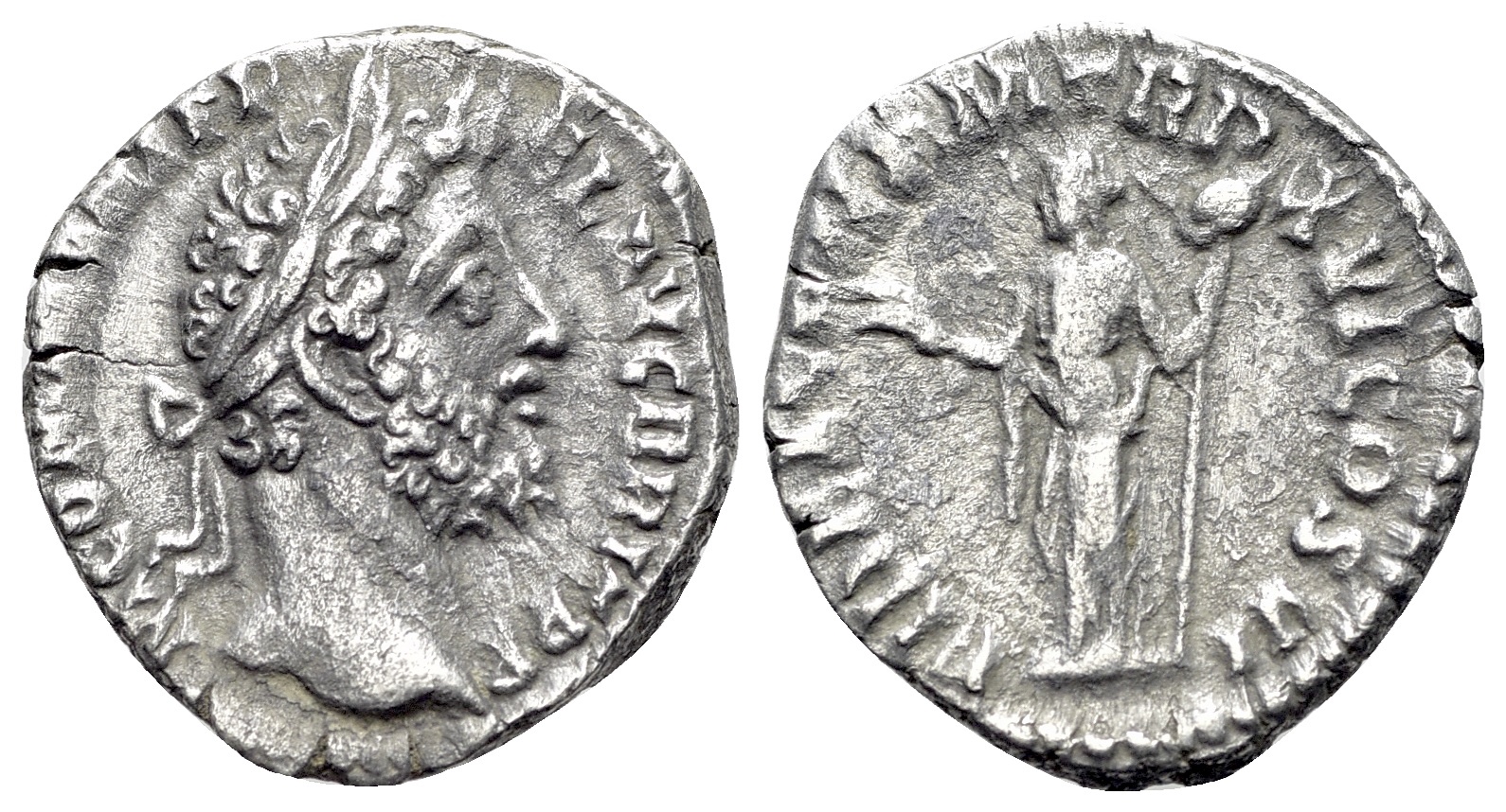 Commodus (177-192) AR Denarius. Rome. R/ FIDES | Roman Imperial Coins