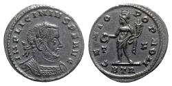 Ancient Coins - Licinius I (308-324). Æ Follis - Treveri - R/ Genius