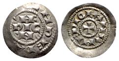 World Coins - Italy, Milano, Enrico III-V (1039-1125). BI Denaro Scodellato