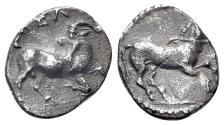 Ancient Coins - Cilicia, Kelenderis, 3rd century BC. AR Obol. HORSE / GOAT