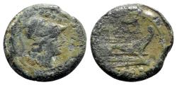 Ancient Coins - Roman Republic - Sow series, c. 206-195. Æ Triens - VERY RARE