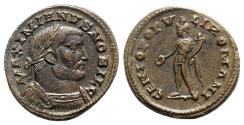 Ancient Coins - Galerius (Ceasar, 293-305) Æ Follis - Londinium - R/ Genius