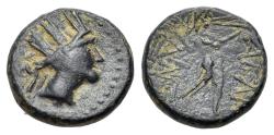 Ancient Coins - Phrygia, Apameia, c. 88-40 BC. Æ 13mm. R/ Marsyas advancing