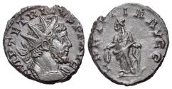 Ancient Coins - Tetricus I (AD 271-274) Æ Radiate / Antoninianus. Colonia Agrippinensis, AD 272. R/ LAETITIA
