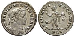 Ancient Coins - Constantine I (307/310-337). Æ Follis. Lugdunum, 315-6.  R/ SOL Ex trésor de Chitry, exemplaire n 1965