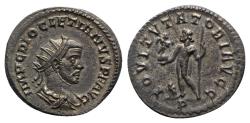 Ancient Coins - Diocletian (284-305). Radiate / Antoninianus - Lugdunum - R/ Jupiter
