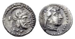 Ancient Coins - Cilicia, Tarsos. Tarkumuwa (Datames). Satrap of Cilicia and Cappadocia, 384-361/0 BC. AR Obol EXTREMELY FINE
