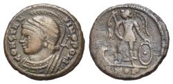 Ancient Coins - Commemorative Series (AD 330-354). Æ Nummus - Follis. Contemporary imitation. Imitating an official issue of the Treveri (Trier)