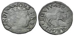 World Coins - ITALY, Napoli (Kingdom). Ferdinando I (Don Ferrante). 1458-1494. AE Cavallo. L'Aquila mint. Struck 1488-1494. R/ HORSE