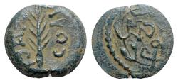 Ancient Coins - Judaea, Hasmoneans. Alexander Jannaios (103-76 BCE). Æ Prutah