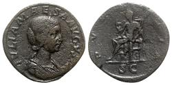 Ancient Coins - Julia Maesa (Augusta, 218-224/5). Æ Sestertius - Rome - R/ Pudicitia
