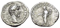 Ancient Coins - Lucius Verus (AD 161-169). AR Denarius. R/ PAX