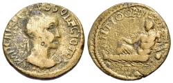 Ancient Coins - Trajanus Decius (AD 249-251). Pisidia. Antioch. Æ Radiate. R/ River God Anthos