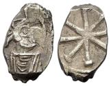 Ancient Coins - Constantine IV Pogonatus (668-685). AR Half Siliqua. Italian mint. R/ Large TX monogram. RARE