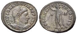 Ancient Coins - Constantine I (307/310-337 AD) AE Follis.Ticinum. R/ SOLI INVICTO COMITI. SOL radiate