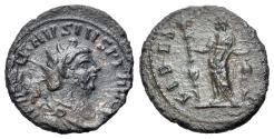 Ancient Coins - Carausius, Romano-British Emperor (AD 286-293). AE Antoninianus. Uncertain mint. R/ FIDES