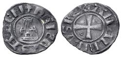 Ancient Coins - Crusaders, Latin Kingdom of Jerusalem. Amaury (1163-1174). BI Denier. Jerusalem. Church of the Holy Sepulcher. R/ Cross