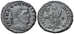 Ancient Coins - Maxentius (A.D. 306-312). AE Follis. Carthage mint, Struck A.D. 307. R/ AFRICA