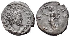 Ancient Coins - Tetricus I (Romano-Gallic Emperor, AD 271-274). Radiate / Antoninianus. Treveri, 272-3. R/ PAX