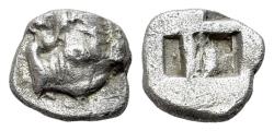 Ancient Coins - Thrace, Chersonesos, c. 386-338 BC. AR Hemiobol. Forepart of lion