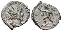 Ancient Coins - Victorinus (Romano-Gallic Emperor, AD 269-271). BI Antoninianus. R/ SOL
