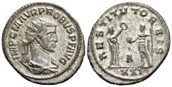 Ancient Coins - Probus (276-282). Radiate. R/ Emperor standing