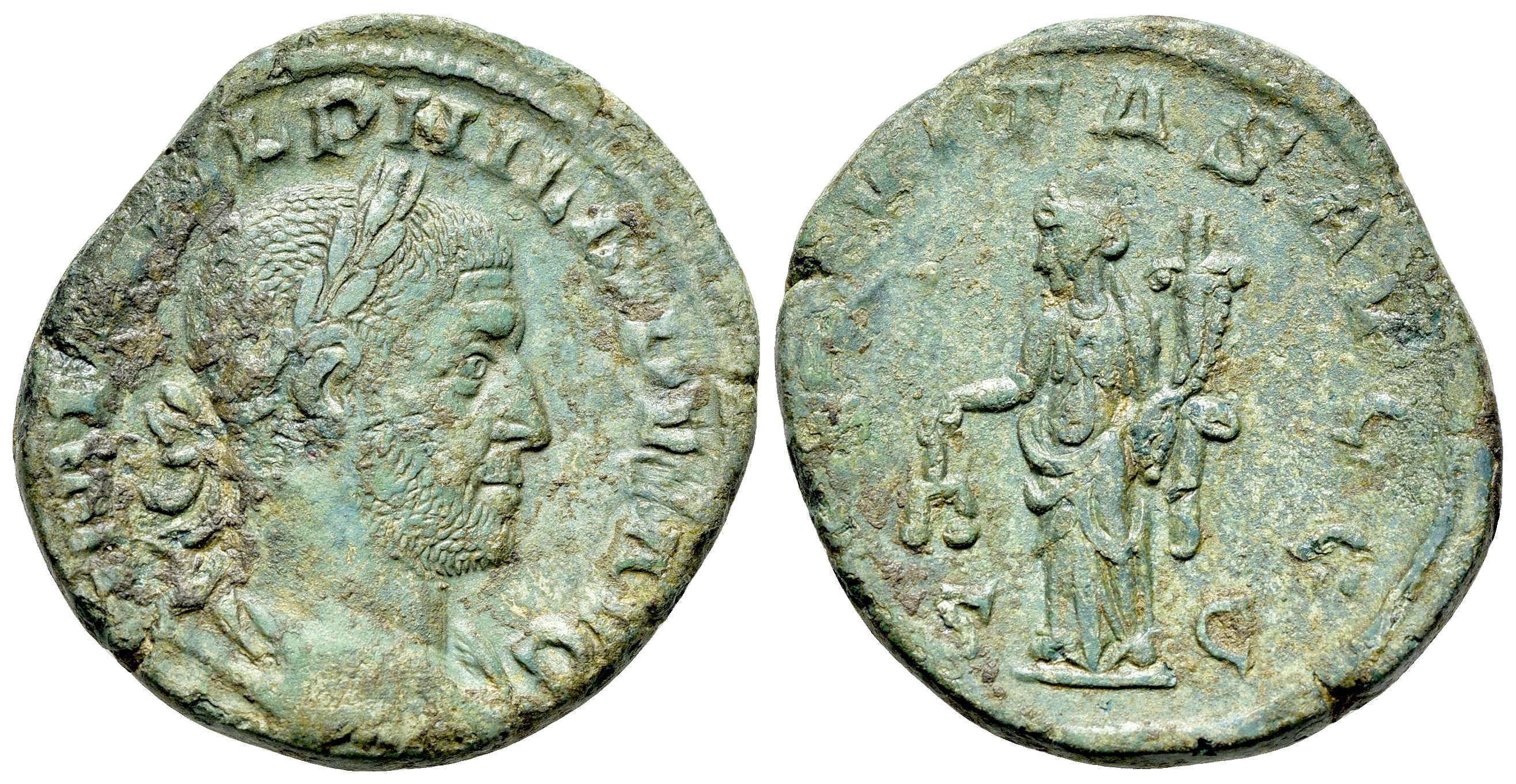 Philip I (244-249). Æ Sestertius. Rome, AD 246. R/ AEQUITAS