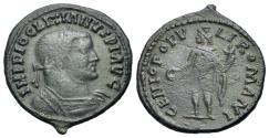 Ancient Coins - Diocletian (AD 284-305). Æ Nummus - Follis. Londinium (London) mint. Struck circa AD 303-1 May 305. R/ GENIUS
