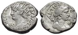 Ancient Coins - EGYPT, Alexandria. Nero (AD 54-68). BI Tetradrachm. Dated RY 14 (AD 67/8).