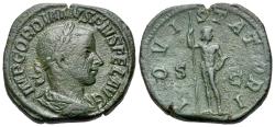 Ancient Coins - Gordian III (AD 238-244). Æ Sestertius. Rome, 241-3. R/ JUPITER
