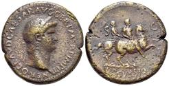 Ancient Coins - Nero (AD 54-68) AE Sestertius DECURSIO , Rome Mint, ca. A.D. 62-8.