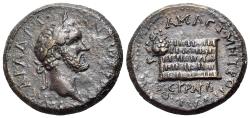 Ancient Coins - Antoninus Pius (138-161). Pontos, Amaseia. Æ 32mm. Struck CY 157 (154-155 AD). R/Square altar NICE !!