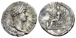 Ancient Coins - Hadrian (AD 117-138). AR Denarius, Rome mint, issued 128-32 AD. R/ ANNONA