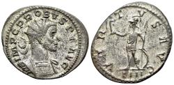 Ancient Coins - Probus (AD 276-282). Radiate. Lugdunum, 278-9. R/ VIRTUS