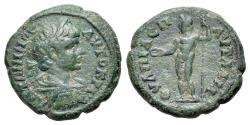 Ancient Coins - Thrace. Pautalia. Caracalla (AD 198-217). Æ 18mm R/ ZEUS Ex Thomas R. Miller Collection, sold with original collector ticket.