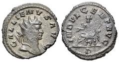 Ancient Coins - Gallienus (AD 253-268). BI Antoninianus. Rome mint. R/ INDVLGENT AVG. Indulgentia seated