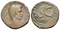 Ancient Coins - Augustus (27 BC - 14 AD). Æ As, Rome, struck under the moneyer Plotius Rufus.