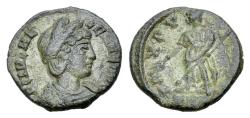 Ancient Coins - Helena, mother of Constantine I (324-328/30 AD). AE 14mm Constantinople. R/ PAX