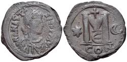 Ancient Coins - Anastasius I (491-518). Æ 40 Nummi - Follis. Constantinople, c. 498-518.