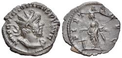 Ancient Coins - Victorinus (Romano-Gallic Emperor, AD 269-271). Æ Antoninianus. Colonia Agrippinensis, AD 270.  R/ PIETAS