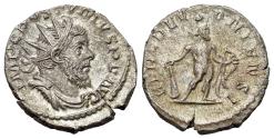 Ancient Coins - Postumus (Romano-Gallic Emperor, AD 260-269). AR Antoninianus. Treveri (Trier) mint. 1st emission, 3rd phase, AD 260-261. R/ HERCULES