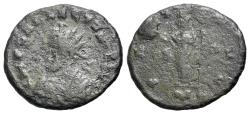 Ancient Coins - Allectus (Romano-British Emperor, AD 293-296). BI Radiate. London c. AD 294-5. EXTREMELY RARE