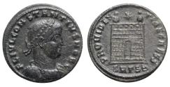 Ancient Coins - Constantius II (Caesar, 324-337). Æ Follis - Thessalonica