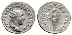 Ancient Coins - Gordian III (238-244). AR Antoninianus - R/ Liberalitas