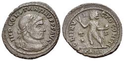 Ancient Coins - Constantine I the Great (AD 306-337). Æ Follis. Arelate (Arles). R/ SOLI INVICTO - SOL
