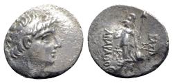 Ancient Coins - Kings of Cappadocia, local imitation of Ariarathes IX (c. 100-85 BC). AR Drachm