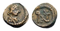 Ancient Coins - Anastasius I (AD 491-518). Æ Nummus. Constantinople, 491-498. R/ Monogram of Anastasius