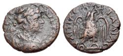Ancient Coins - Thrace, Pautalia. Caracalla (AD 198-217) Æ 15mm R/ EAGLE