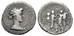Ancient Coins - The Republicans. Brutus (Early summer 42 BC). AR Denarius. Military mint traveling with Brutus in Lycia. VERY RARE
